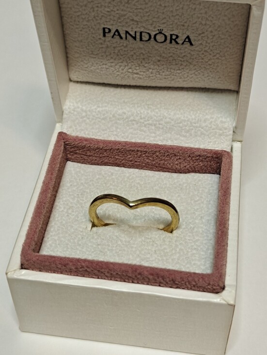 Pandora Jewelry - Pandora V-shaped Gold Plated Ring